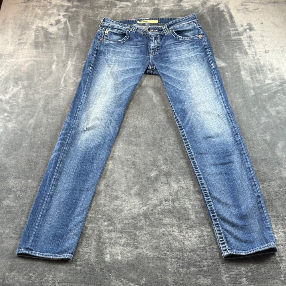 Big Star Legendary Blue Jeans Womens 30R Straight Leg Medium Wash Denim USA